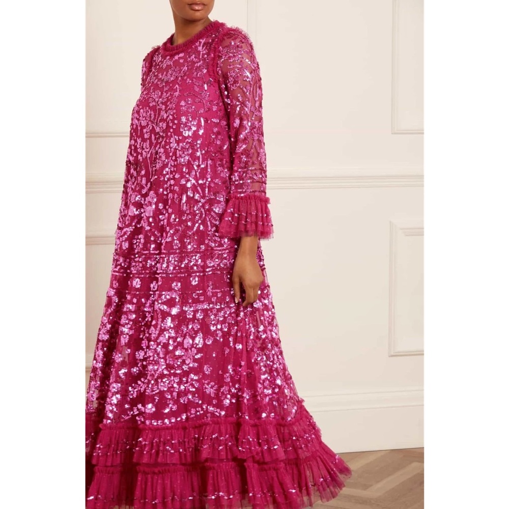 Needle and thread Celia gown hot pink - Brand New w/ tags